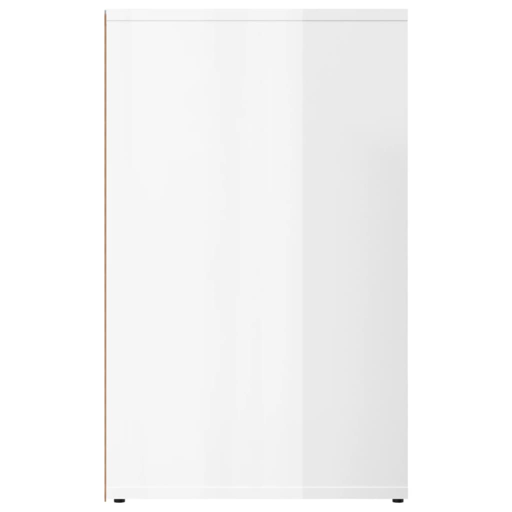 Armoire de dressing Blanc brillant 80x40x65cm Bois d'ingénierie