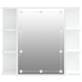 Mirror cabinet with LED White 70x16.5x60 cm