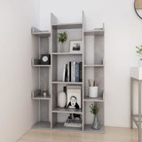 Concrete Grey Bookcase 86x25.5x140 cm Engineered Wood