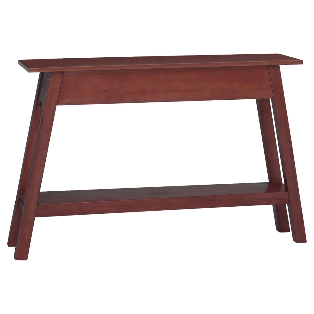 Table console marron 110x30x75 cm bois massif d'acajou