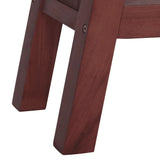 Table console marron 110x30x75 cm bois massif d'acajou