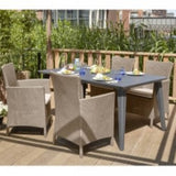 Allibert Chaises à dîner de jardin 2 pcs Iowa Cappuccino