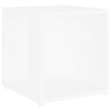 White side table 33x33x34.5 cm Chipboard