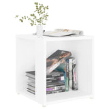 White side table 33x33x34.5 cm Chipboard