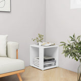 White side table 33x33x34.5 cm Chipboard