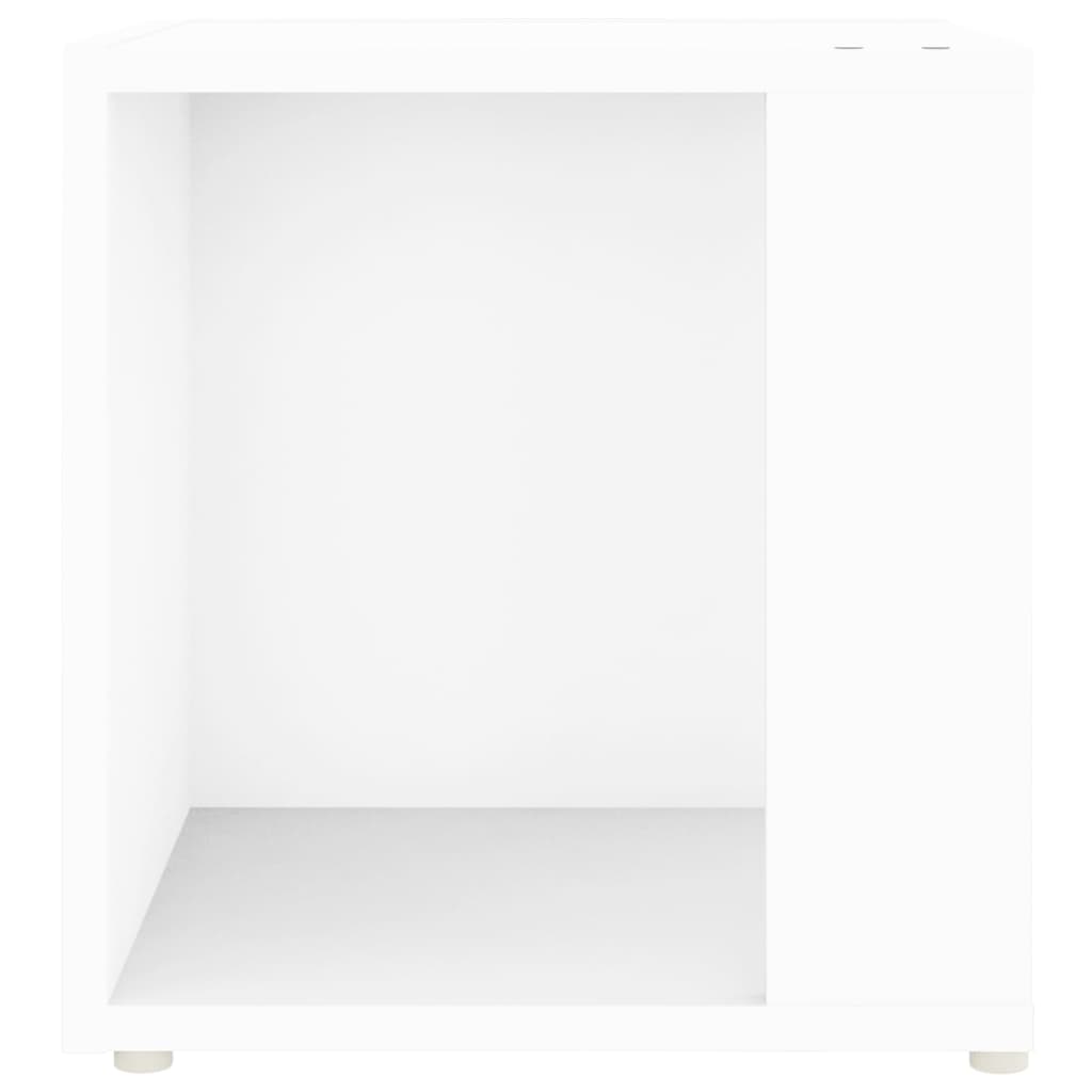 White side table 33x33x34.5 cm Chipboard