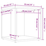 Table d'appoint Chêne sonoma 33x33x34,5 cm Aggloméré