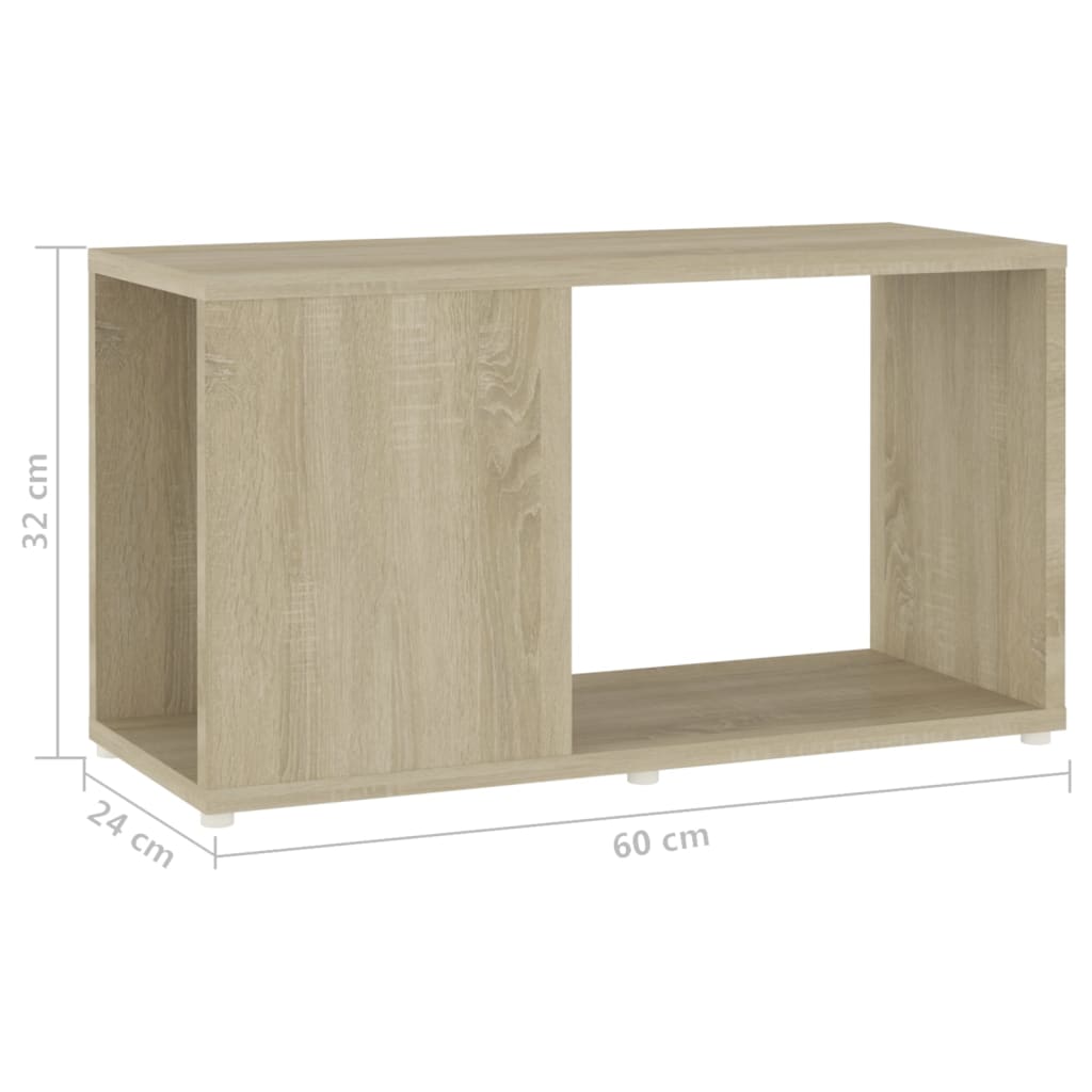 Meuble TV Chêne sonoma 60x24x32 cm Aggloméré