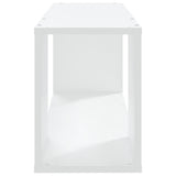 Meuble TV Blanc 80x24x32 cm Bois d'ingénierie