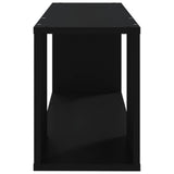 Meuble TV Noir 80x24x32 cm Bois d'ingénierie