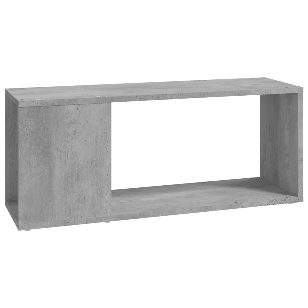 Meuble TV Gris béton 80x24x32 cm Bois d'ingénierie