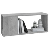 Meuble TV Gris béton 80x24x32 cm Bois d'ingénierie