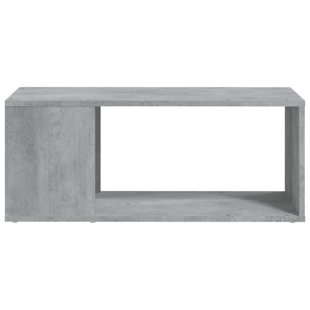 Meuble TV Gris béton 80x24x32 cm Bois d'ingénierie