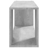 Meuble TV Gris béton 80x24x32 cm Bois d'ingénierie