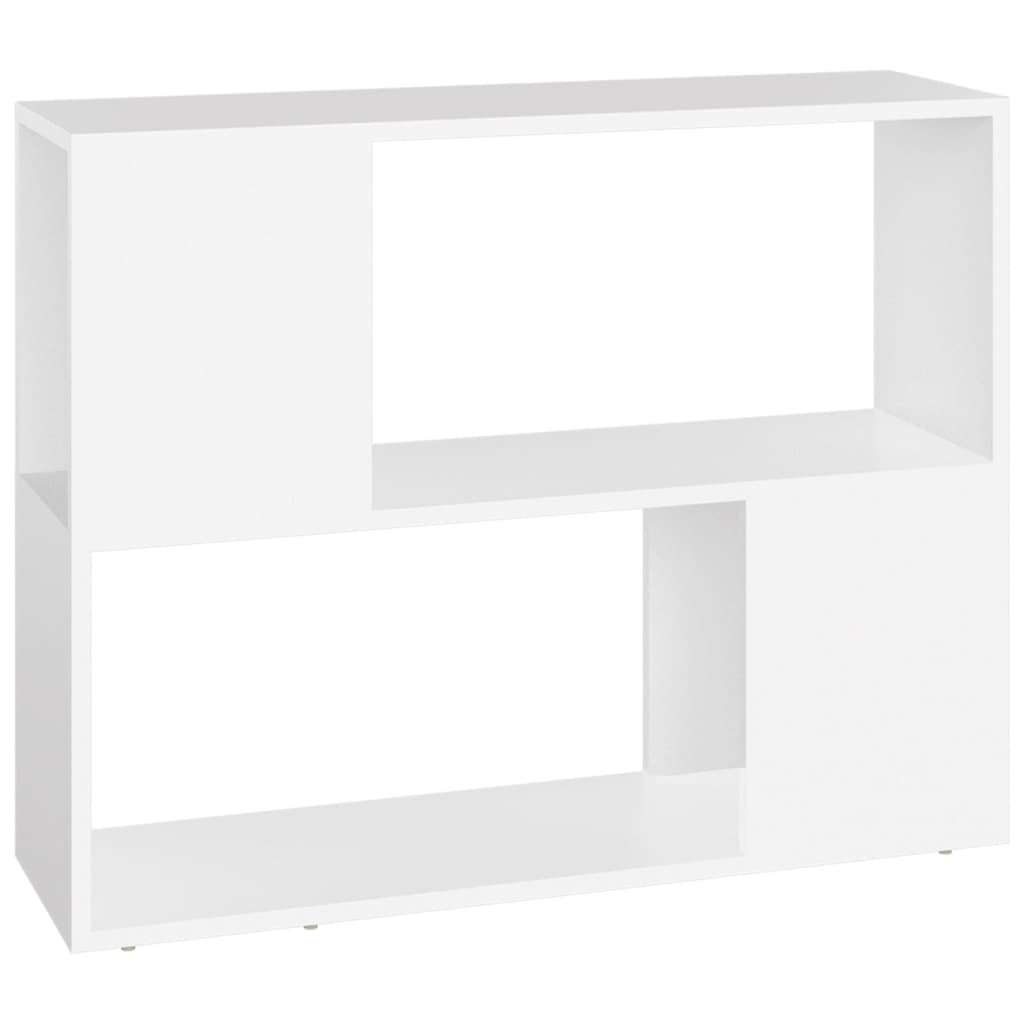 Meuble TV Blanc 80x24x63 cm Bois d'ingénierie