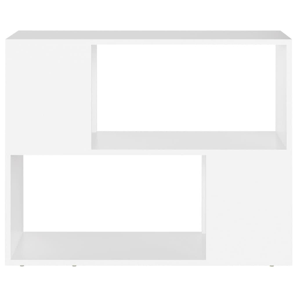 Meuble TV Blanc 80x24x63 cm Bois d'ingénierie