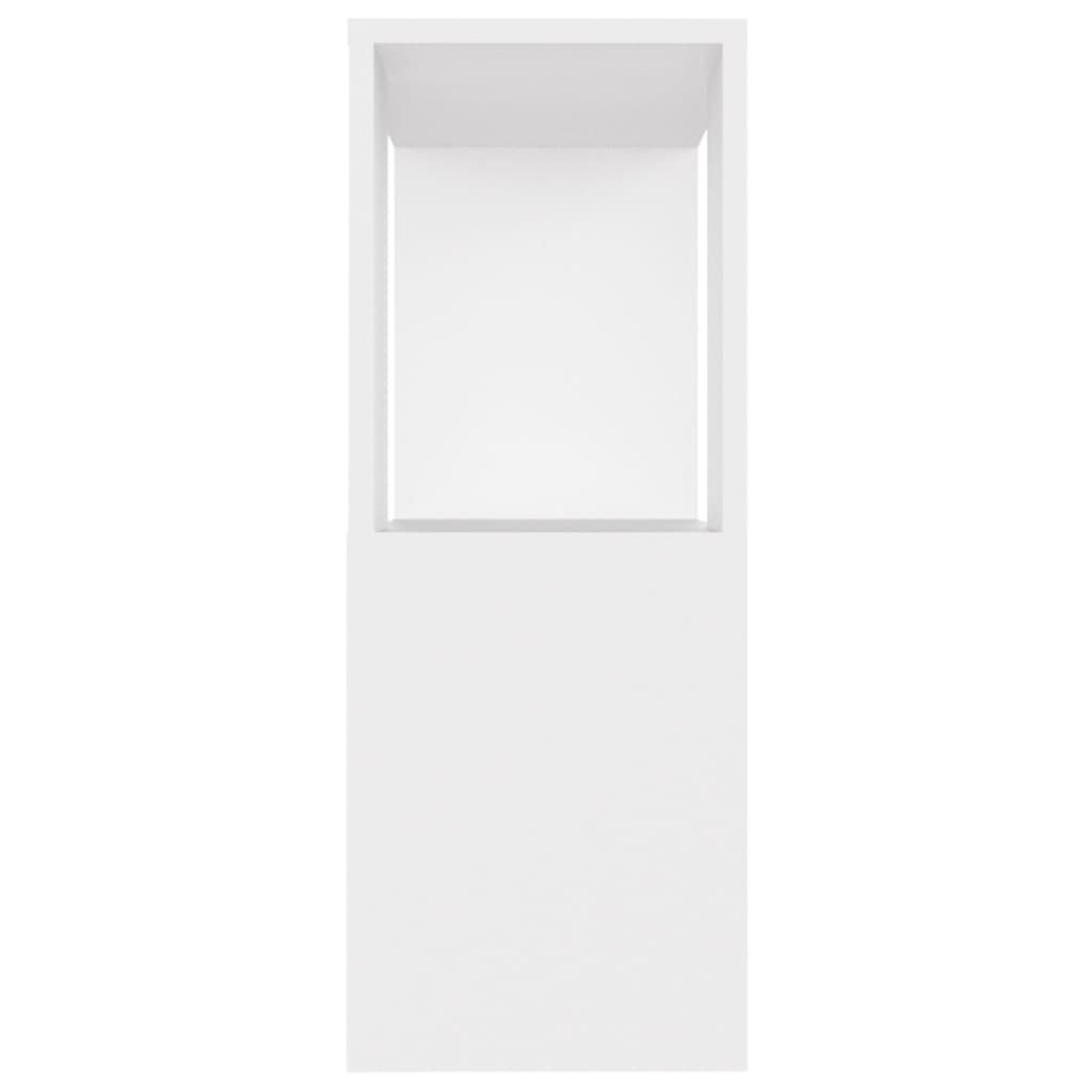 Meuble TV Blanc 80x24x63 cm Bois d'ingénierie