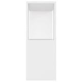 Meuble TV Blanc 80x24x63 cm Bois d'ingénierie