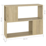 Meuble TV Chêne sonoma 80x24x63 cm Bois d'ingénierie