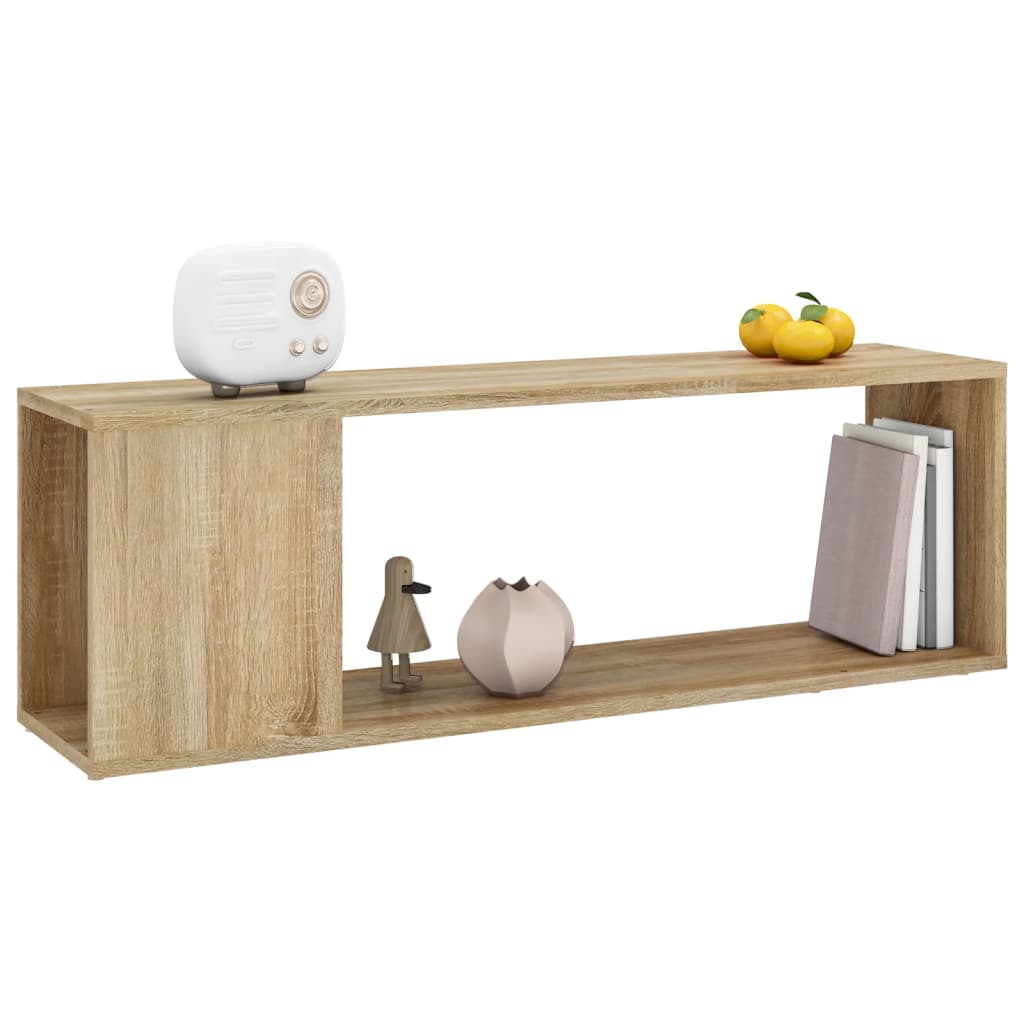 Meuble TV Chêne sonoma 100x24x32 cm Bois d'ingénierie