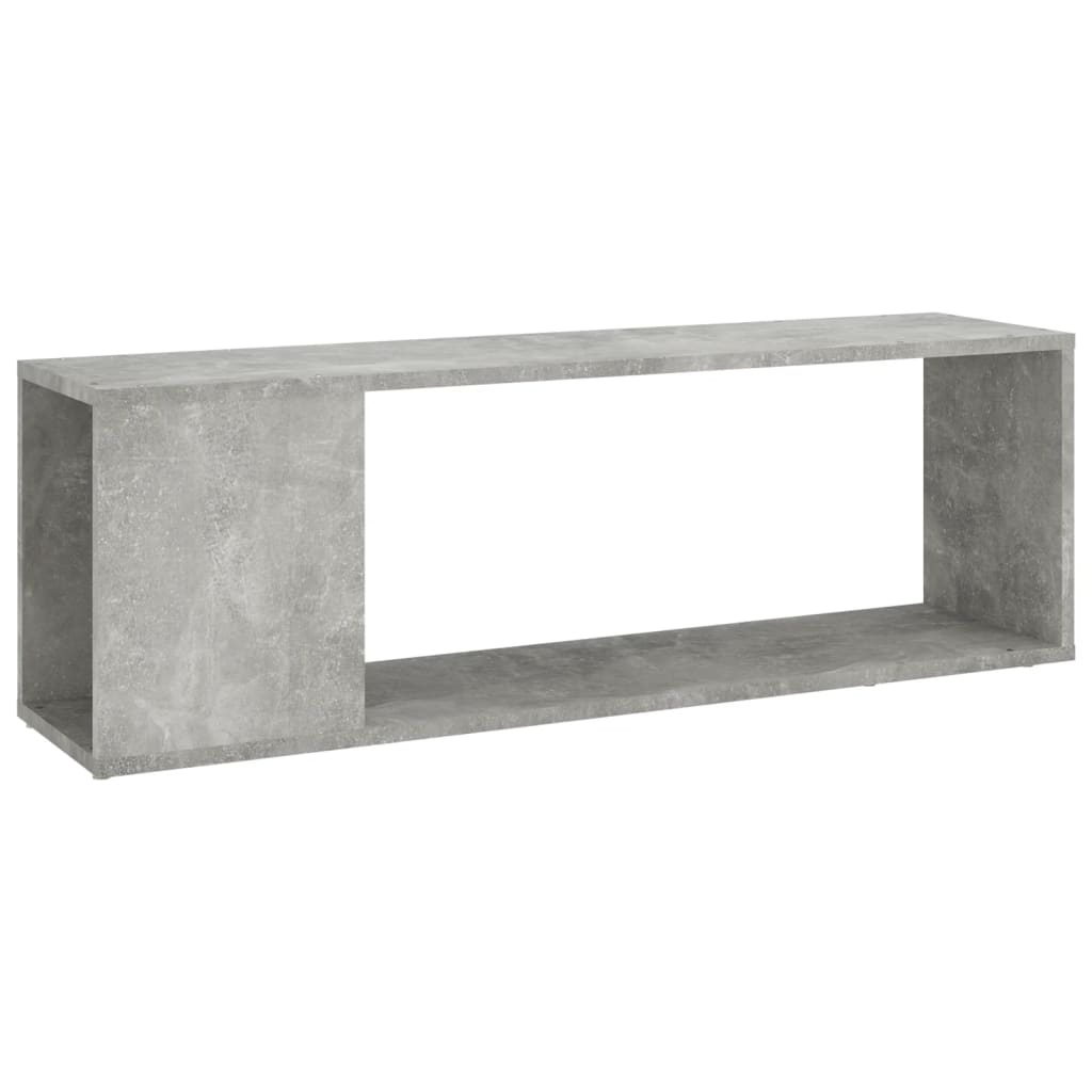 Meuble TV Gris béton 100x24x32 cm Bois d'ingénierie