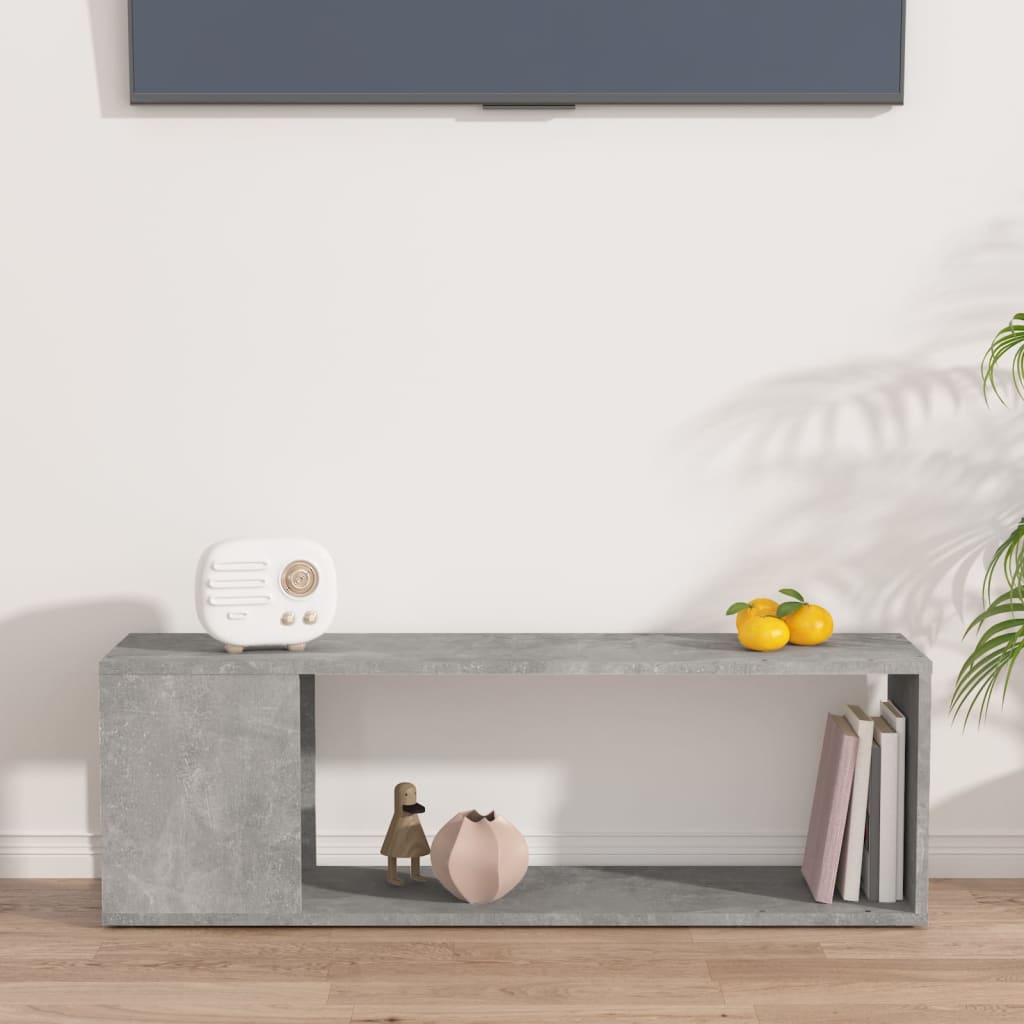 Concrete Grey TV Cabinet 100x24x32 cm Engineered Wood