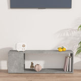 Meuble TV Gris béton 100x24x32 cm Bois d'ingénierie