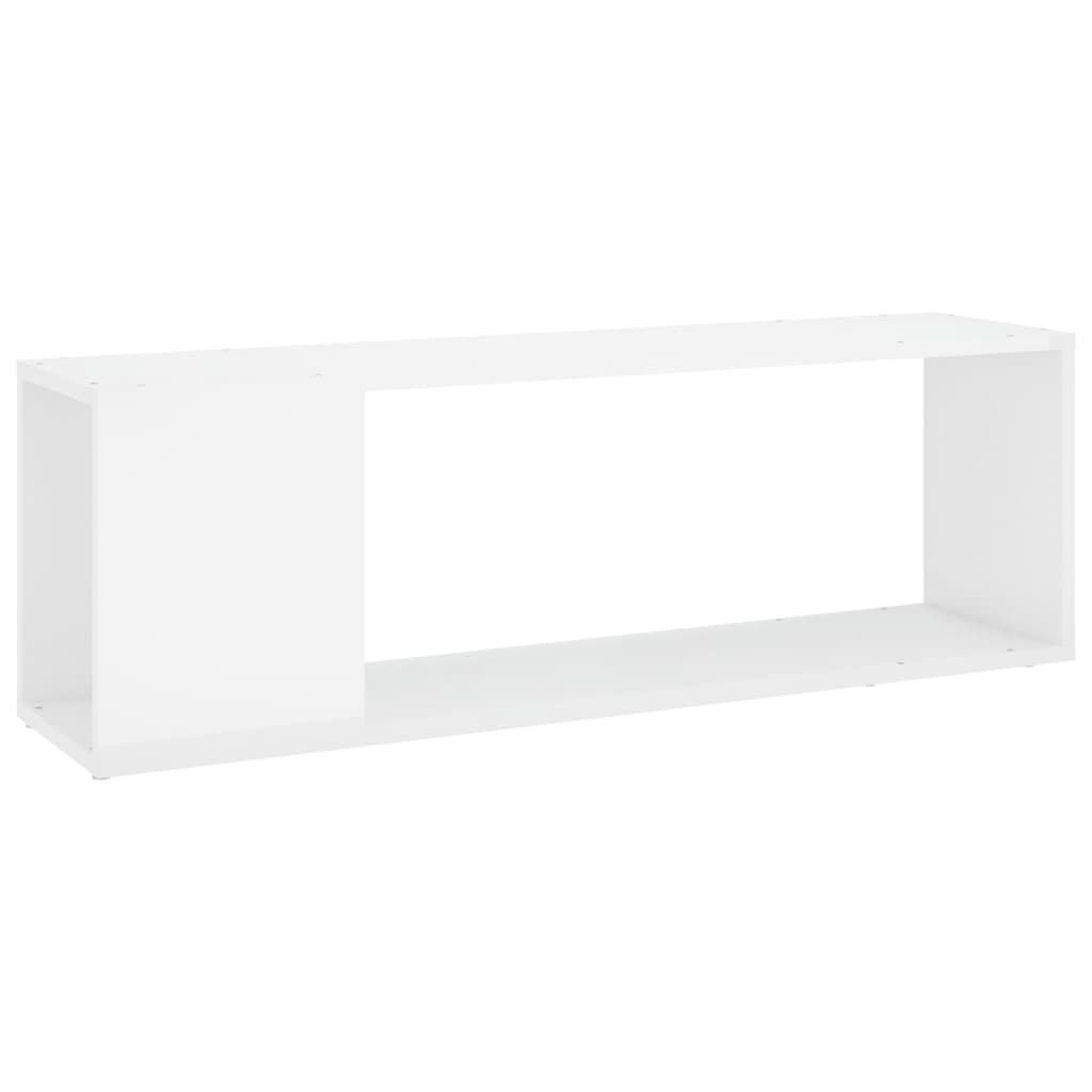 Meuble TV Blanc brillant 100x24x32 cm Bois d'ingénierie