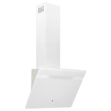 60 cm wall hood Steel and tempered glass White