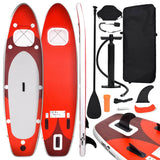 Inflatable SUP board set Red 300x76x10 cm