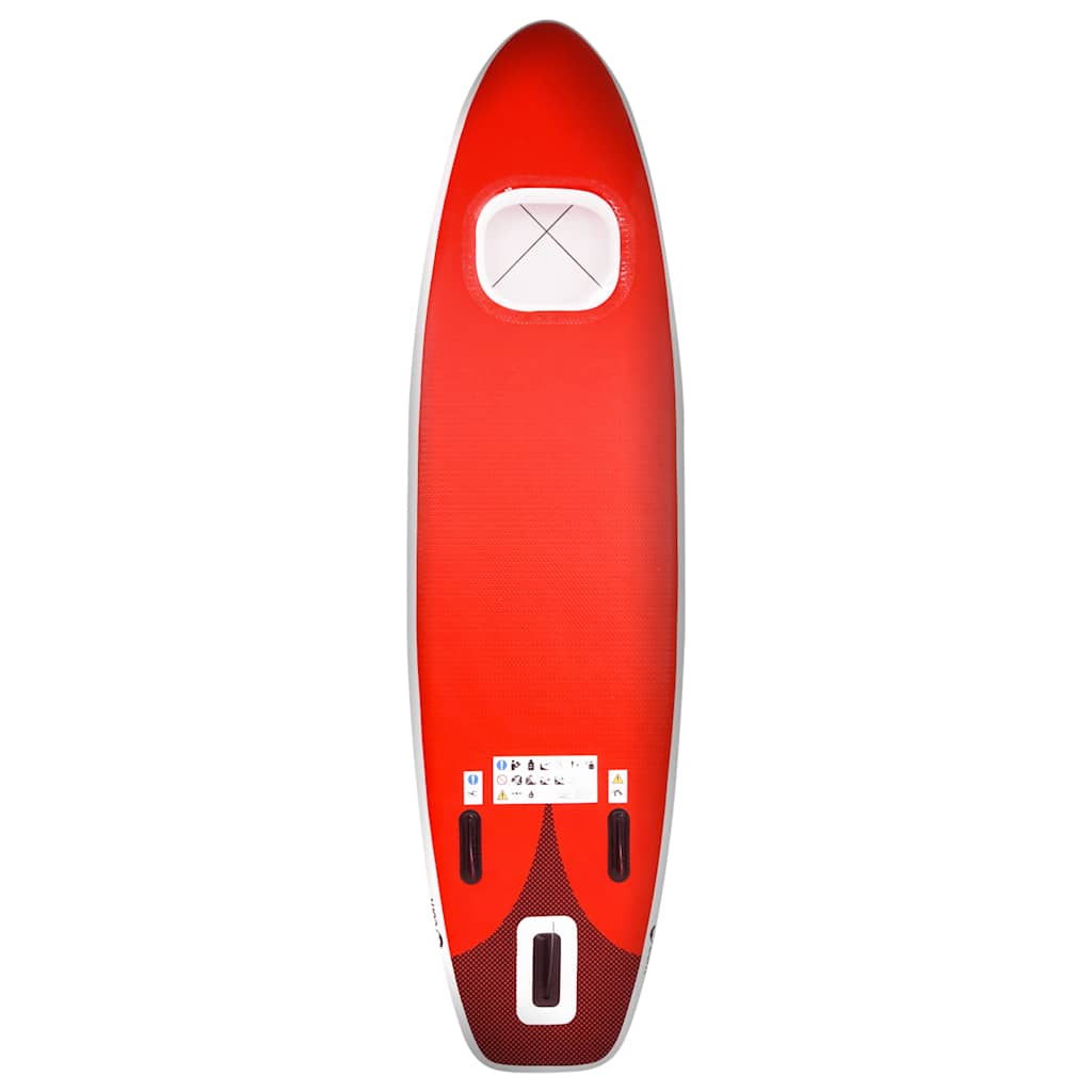 Inflatable SUP board set Red 300x76x10 cm