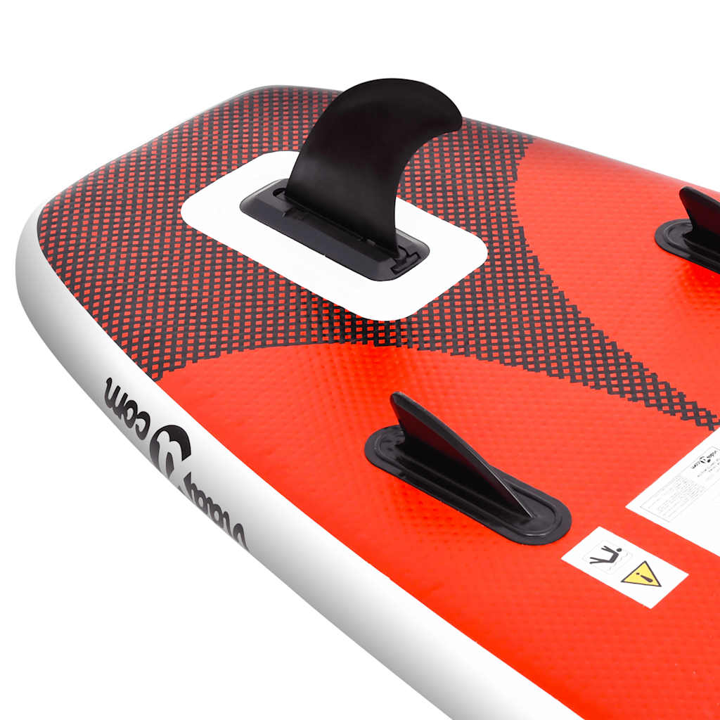 Inflatable SUP board set Red 300x76x10 cm