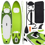 Green Inflatable SUP Board Set 300x76x10 cm