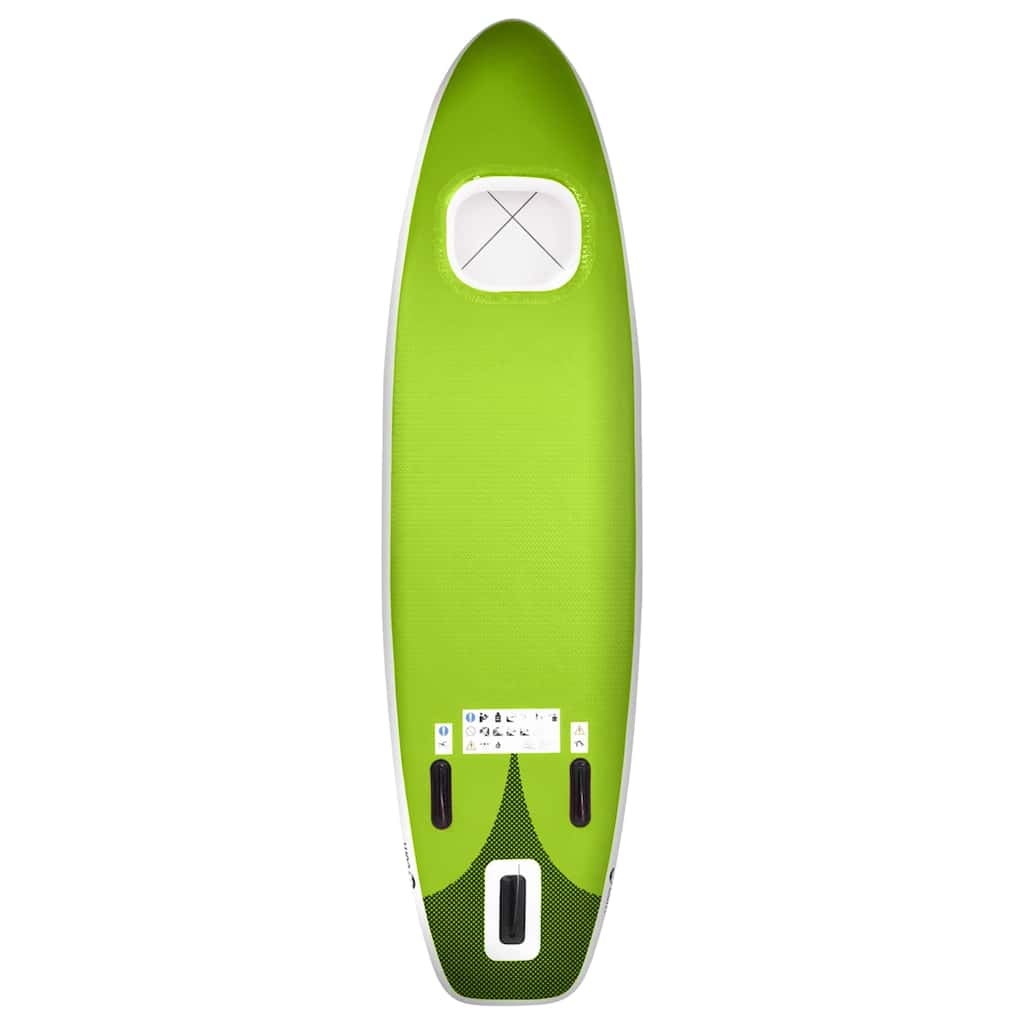 Green Inflatable SUP Board Set 300x76x10 cm