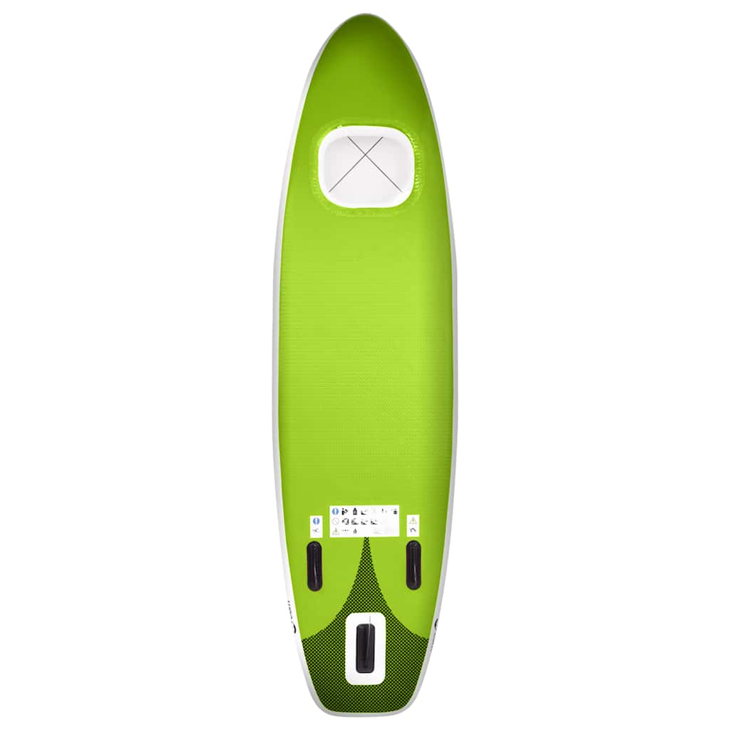 Inflatable SUP board set Green 330x76x10 cm