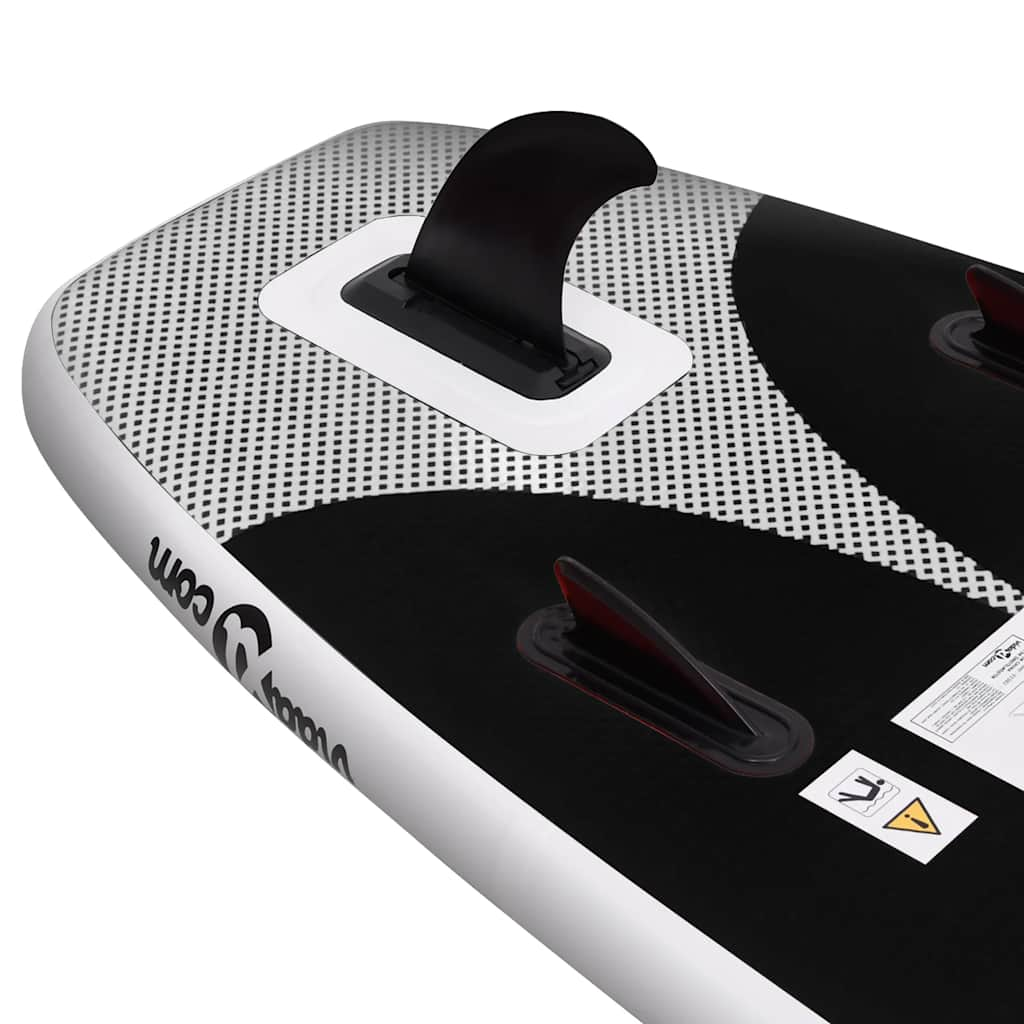 Black Inflatable SUP Board Set 330x76x10 cm