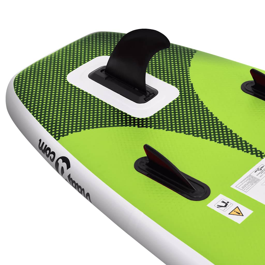 Inflatable SUP board set Green 360x81x10 cm