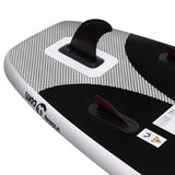 Black inflatable SUP board set 360x81x10 cm