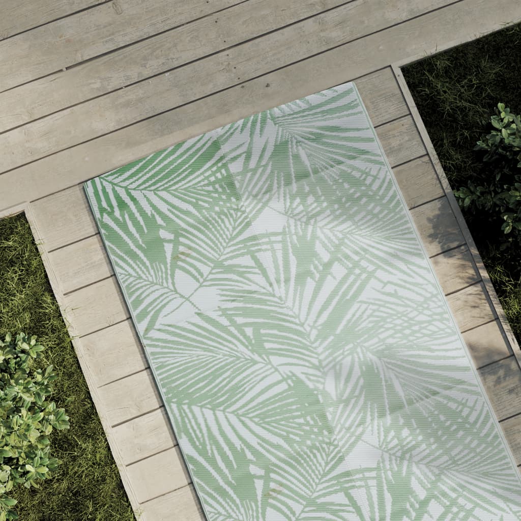 Tapis d'extérieur vert 80x250 cm PP