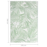 Tapis d'extérieur Vert 190x290 cm PP