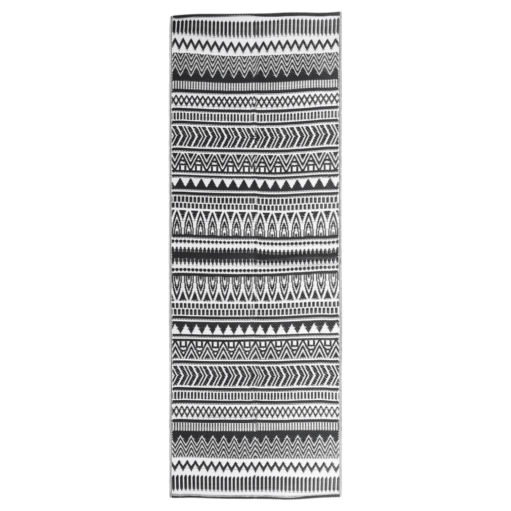 Tapis d'extérieur Noir 80x250 cm PP