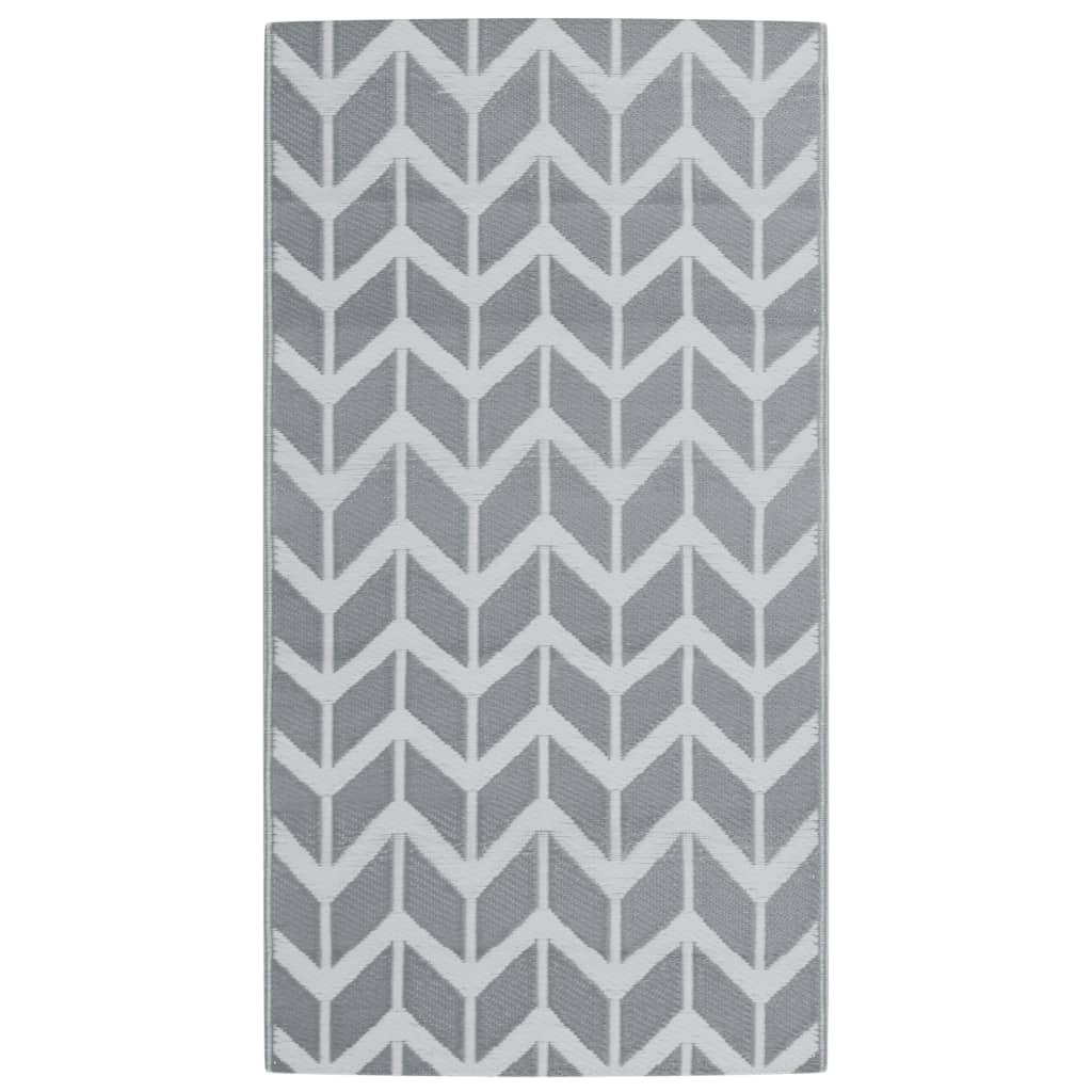 Tapis d'extérieur Gris 80x150 cm PP