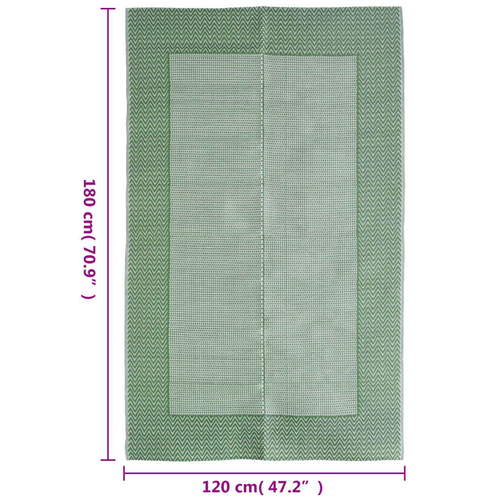 Tapis d'extérieur Vert 120x180 cm PP