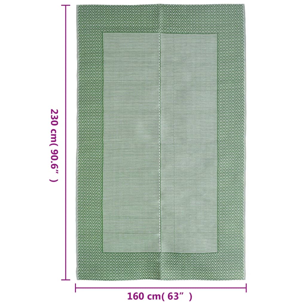 Tapis d'extérieur Vert 160x230 cm PP