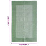 Tapis d'extérieur Vert 160x230 cm PP