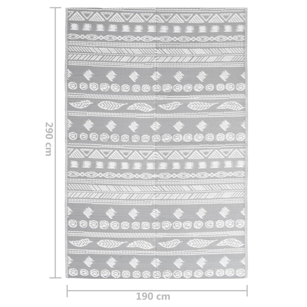 Tapis d'extérieur Gris 190x290 cm PP