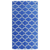 Tapis d'extérieur bleu 80x150 cm PP