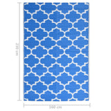 Tapis d'extérieur Bleu 160x230 cm PP