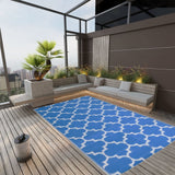 Tapis d'extérieur Bleu 190x290 cm PP