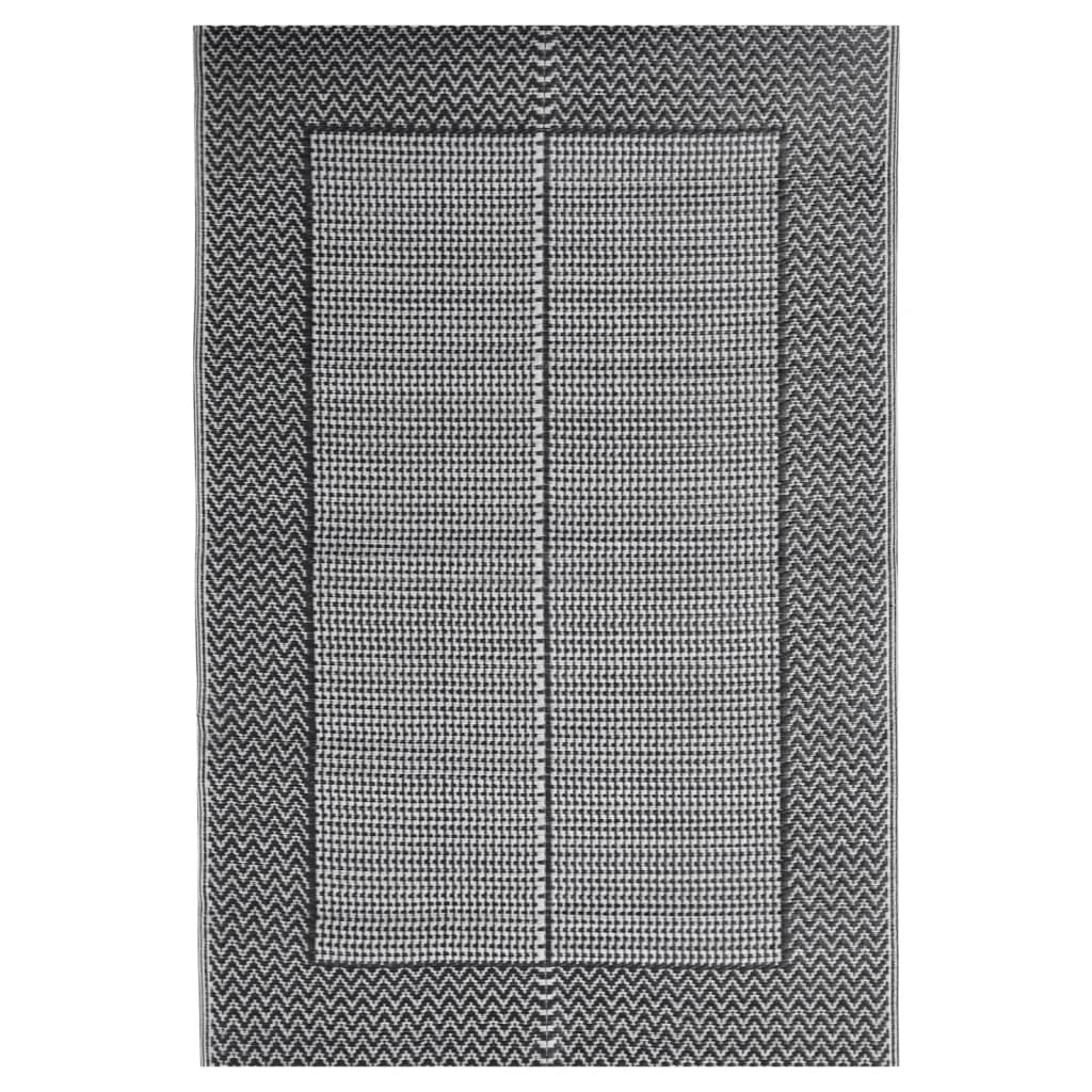 Tapis d'extérieur Noir 140x200 cm PP